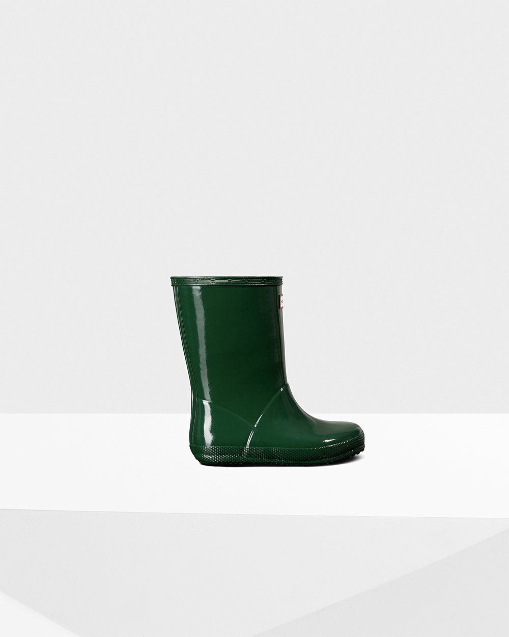 Botas De Agua Hunter Niños Original First Classic Gloss - Verde - Argentina 8750MGUCH